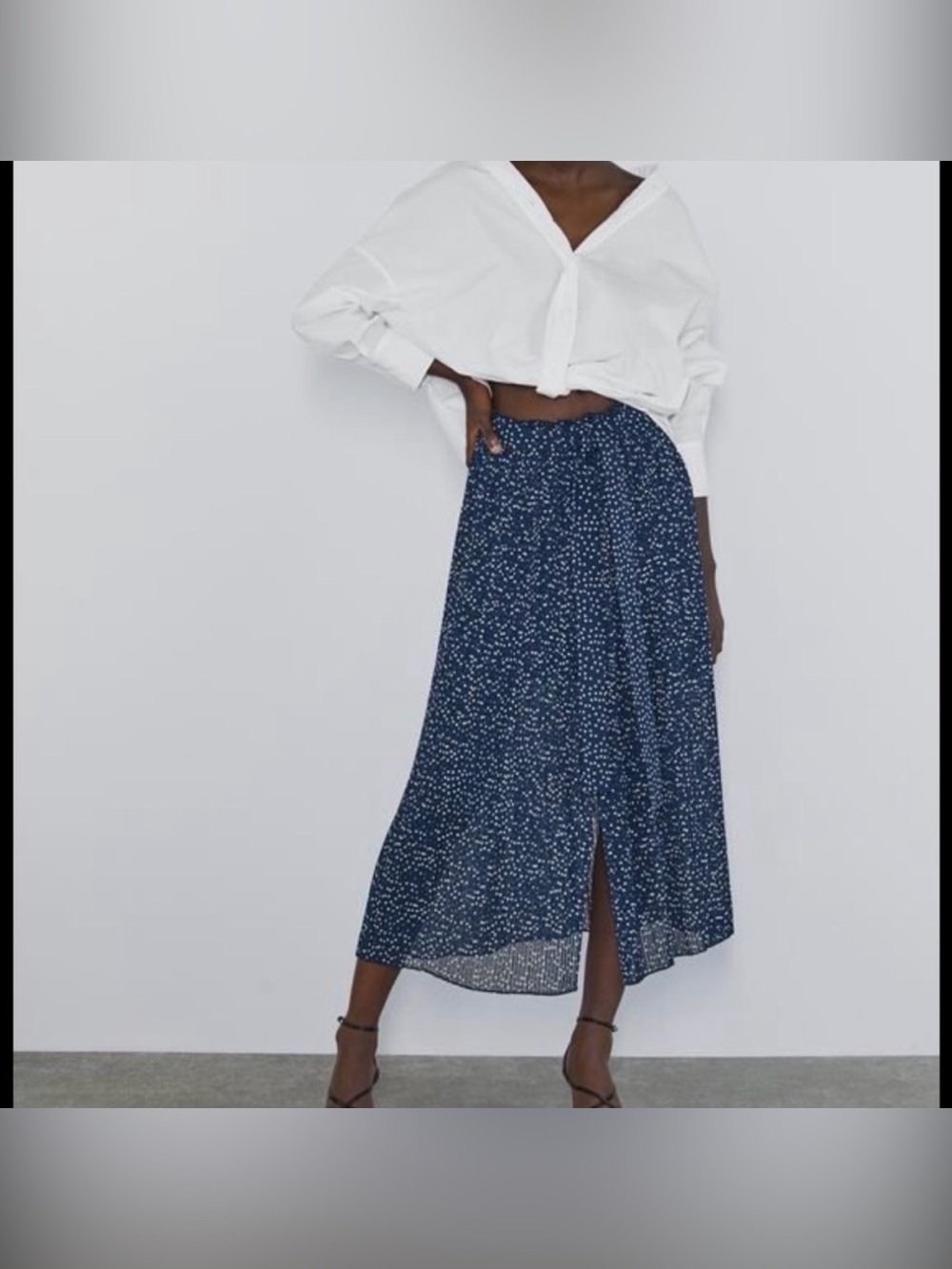 ZARA polka dot skirt